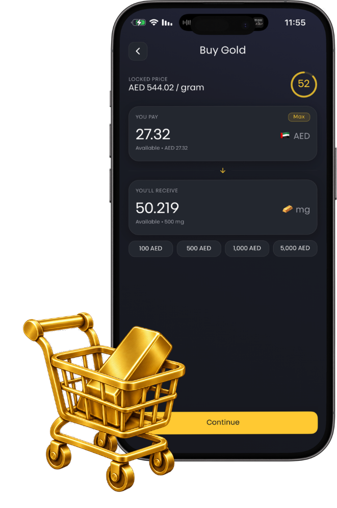1mg Gold Buy Gold screen